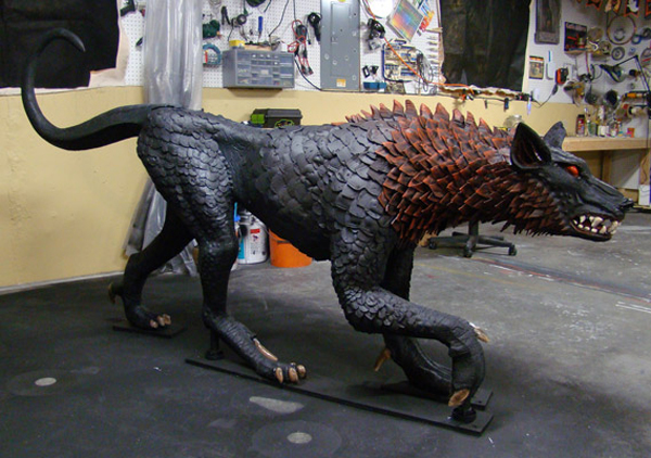 Sculpted Foam Hell Hound Prop - Hot Wire Foam Factory