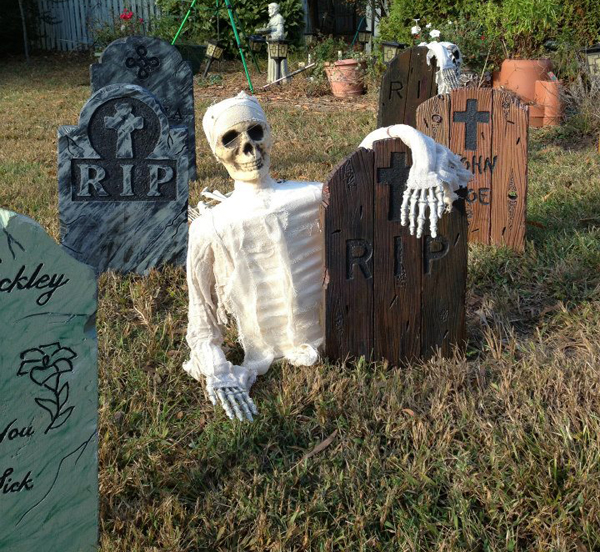 Details about  / Tombstone Concrete Mold Halloween Reusable Skull Halloween Prop Cemetery Decor