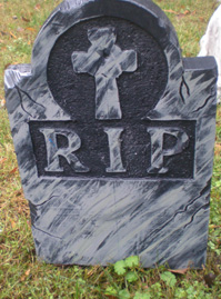 Halloween tombstones