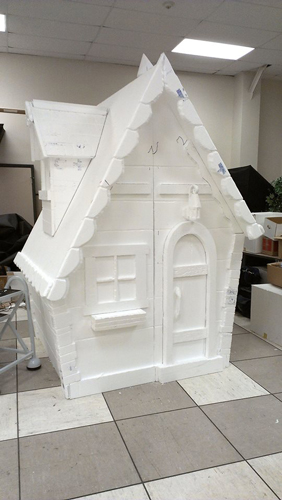 Life Size Gingerbread House Hot Wire Foam Factory