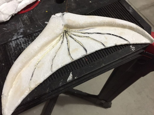 foam fins for sculpture