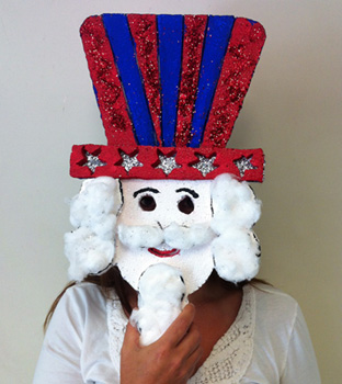 Make your own uncle sam mask