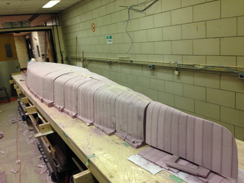 Full scale canoe mold