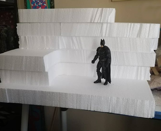 Batcave diorama - eps styrofoam