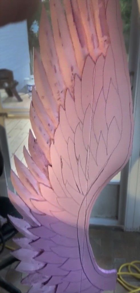 copper wings in progress