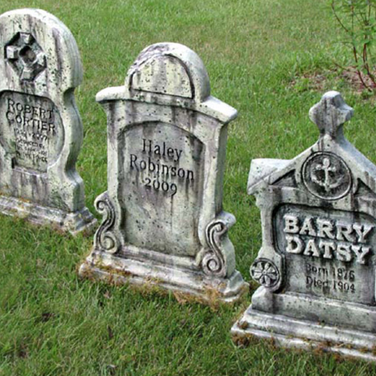 detailed tombstones