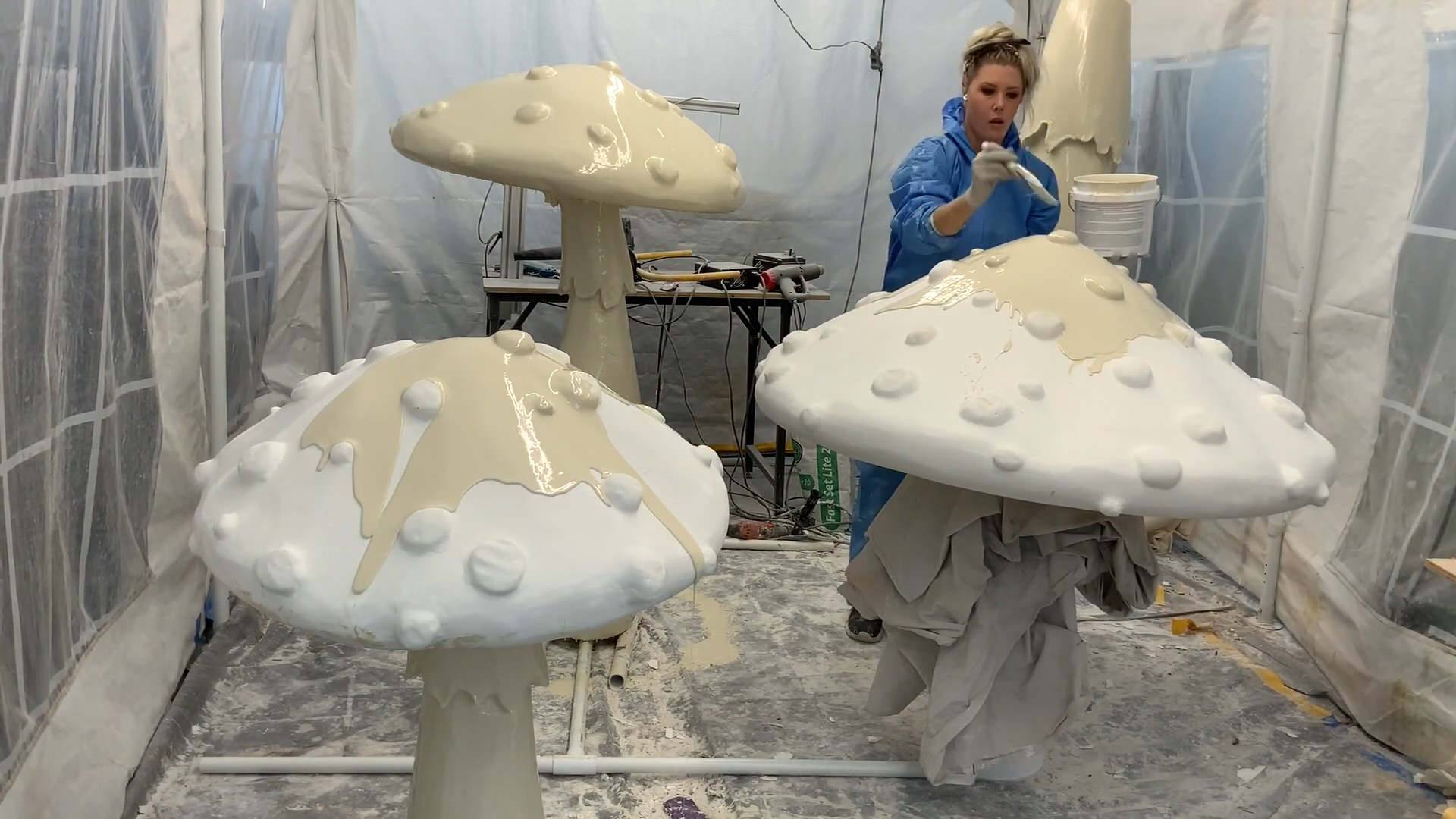 33 Pcs Foam DIY Crafting Fake Mushroom Artificial for Crafts